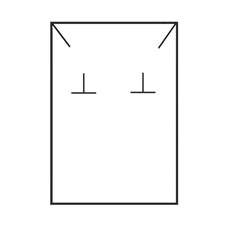 Caja HUESCA negra, pendientes/colgante 50x70x25 mm.